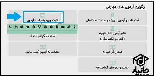 کارت ورود به جلسه فنی حرفه ای