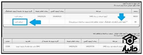 دریافت کارت ورود به جلسه فنی حرفه ای با کد ملی